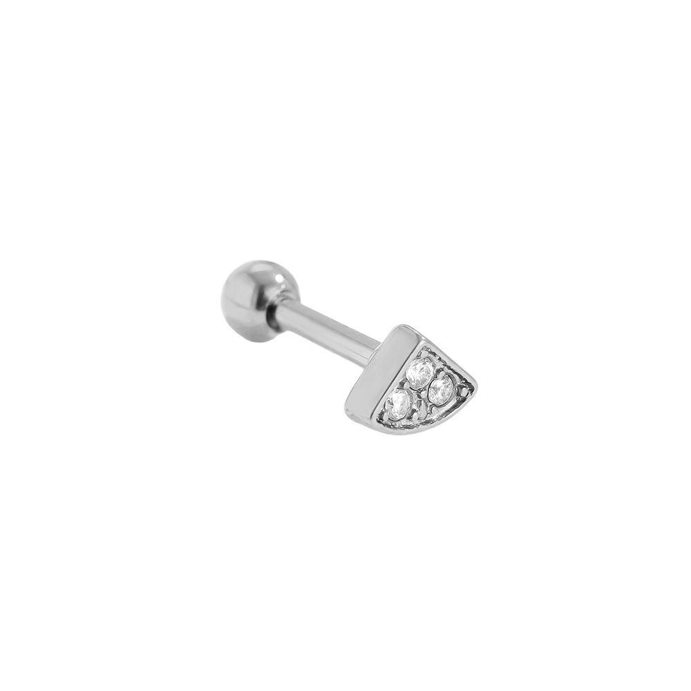 Edelstahl Piercing 5mm Mini Diamond Triangle