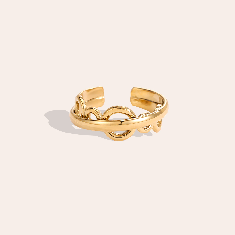 Edelstahl Ring Verstellbarer kleine Öse