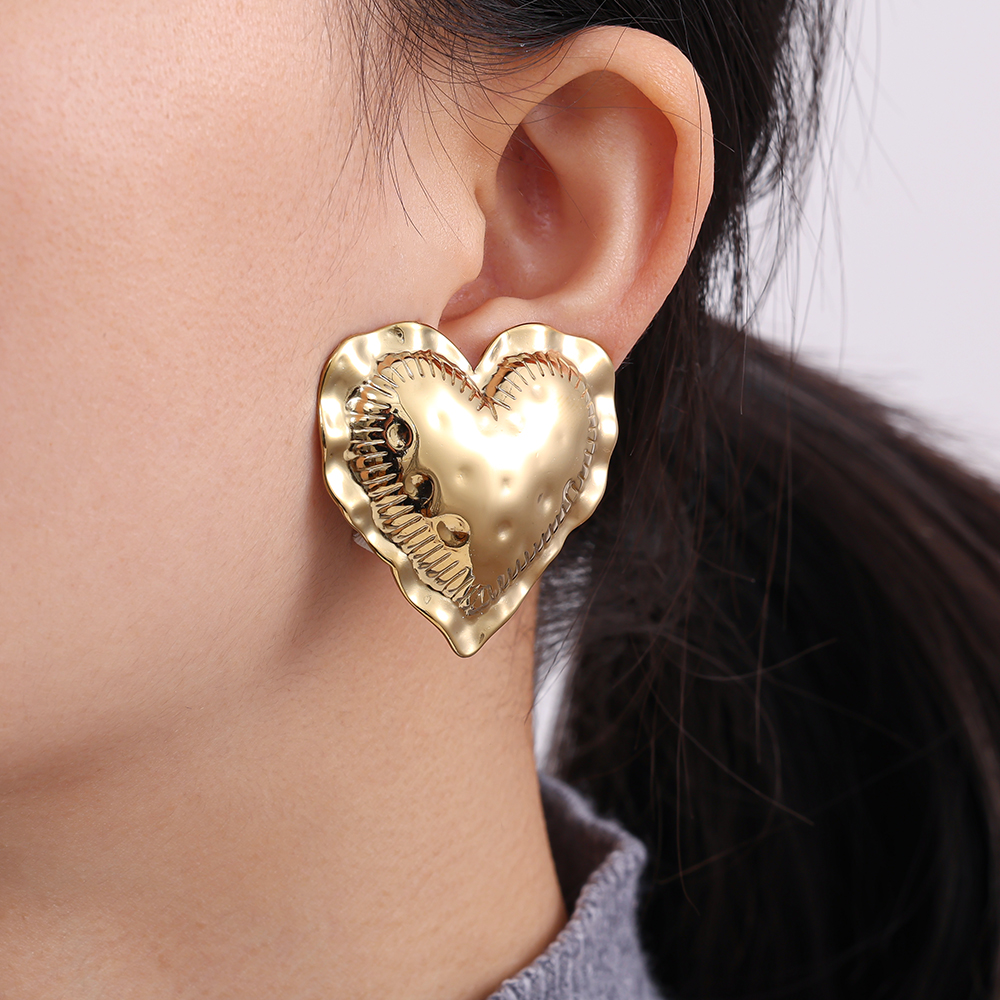 Edelstahl Ohrringe 4cm Great Heart
