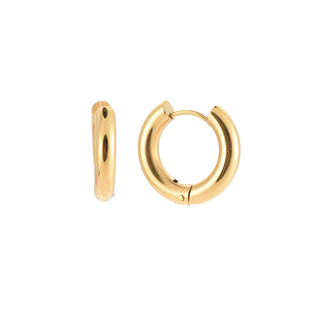 Edelstahl Ohrringe 20mm Simple Hoop