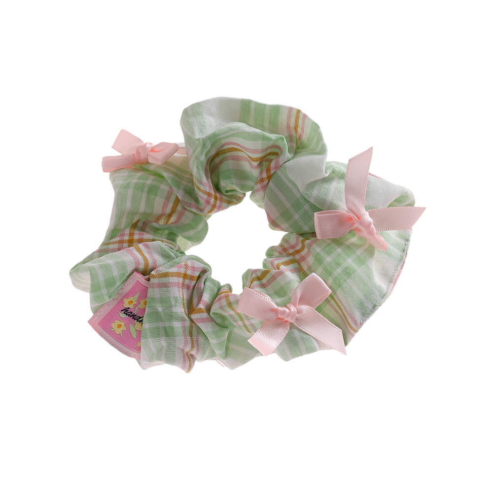 12*60mm Karos Steifen Bogen Scrunchie   
