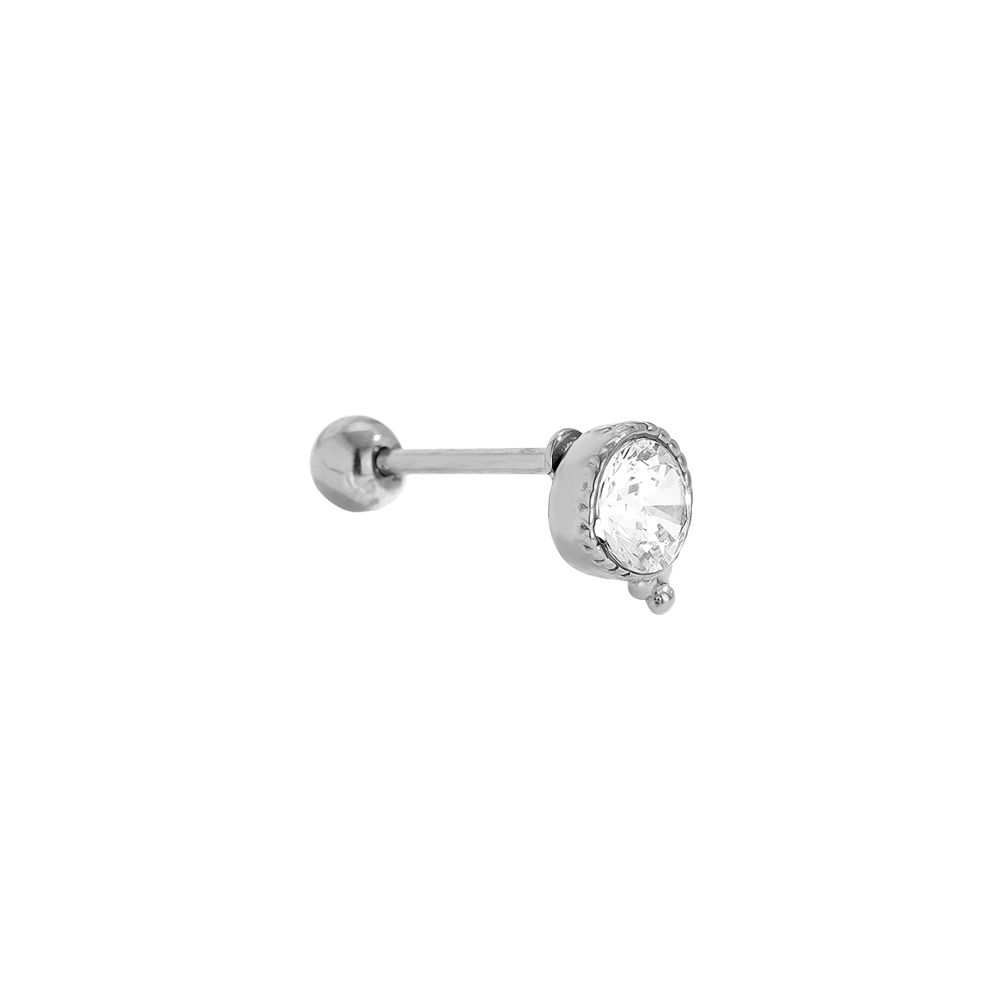 Edelstahl Piercing 4.7mm Diamond And Dots