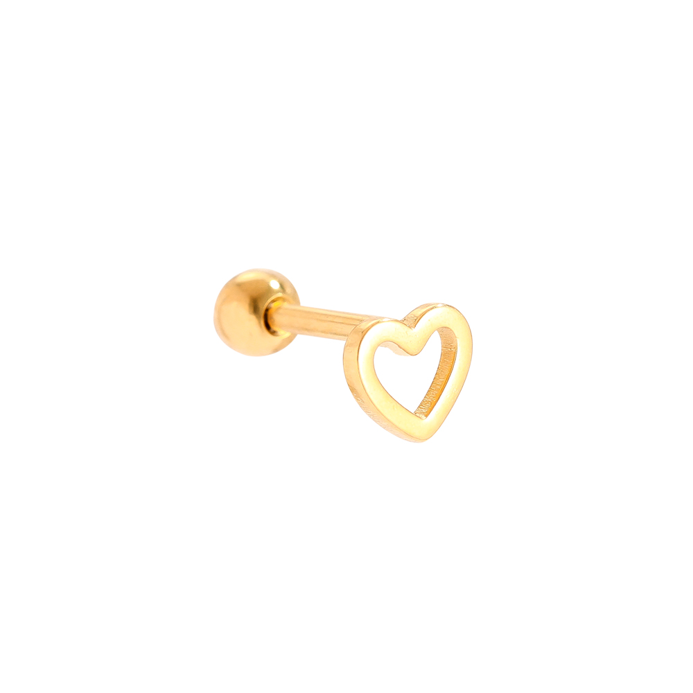 Edelstahl Piercing 5mm Mini Hollow Heart