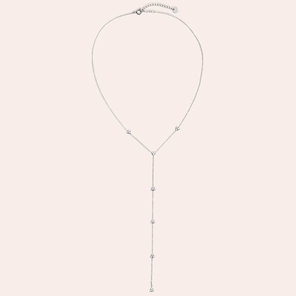 Edelstahl Halskette 40cm Feine Herz