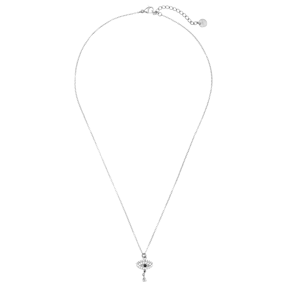 Edelstahl Halskette 39cm Diamond Eye