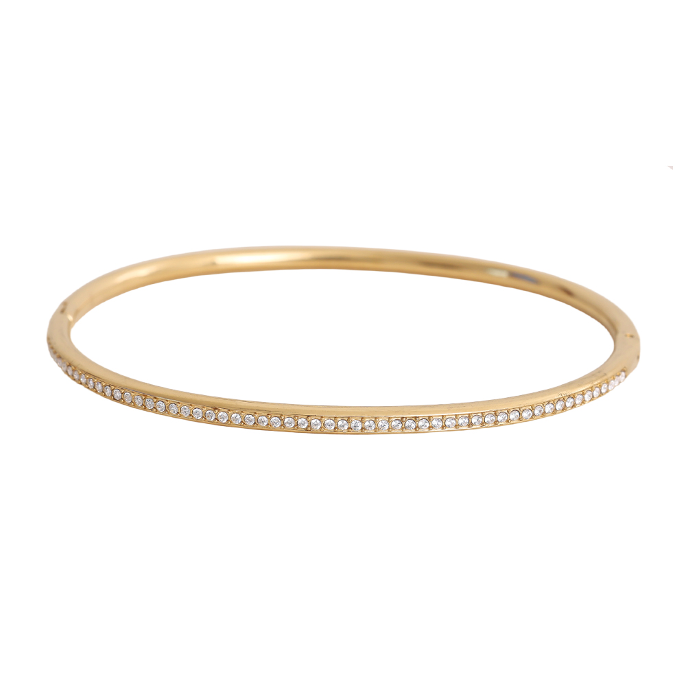 Edelstahl Armreif 6.5cm Diameter Casual Diamond