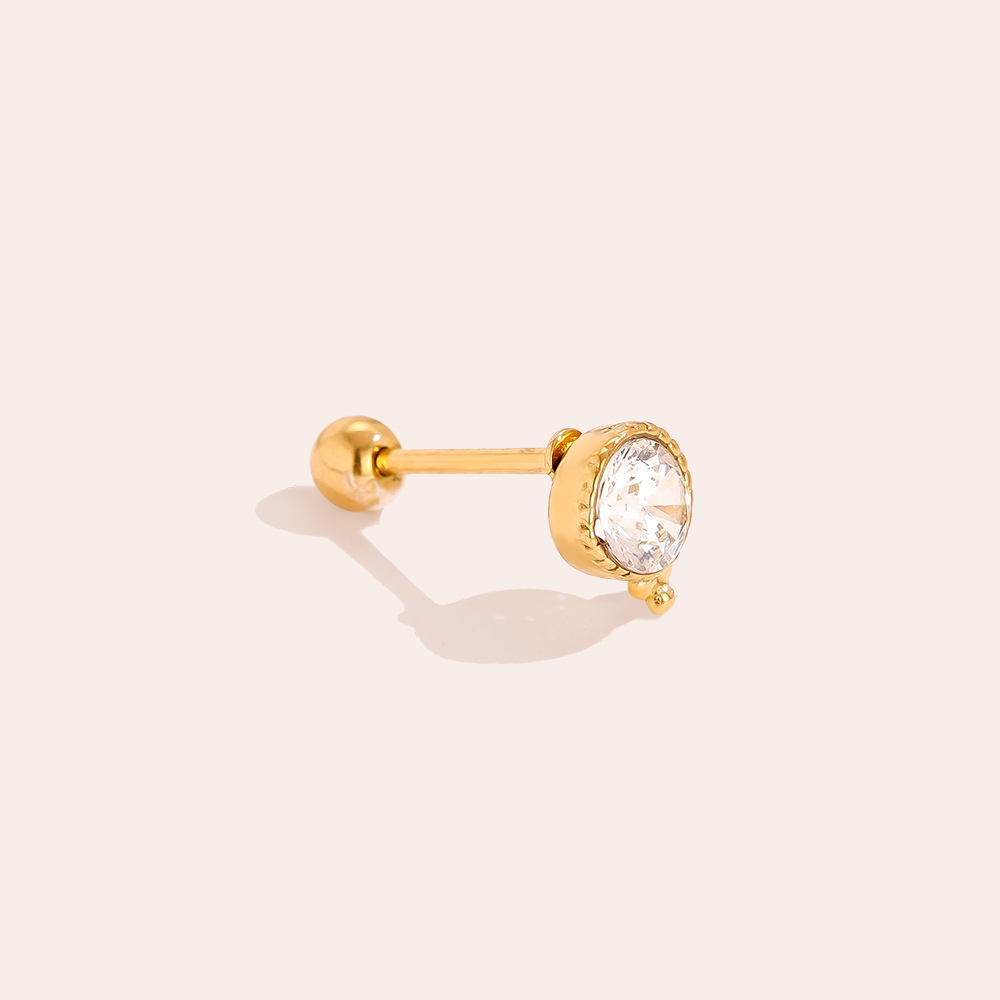 Edelstahl Piercing 4.7mm Diamond And Dots