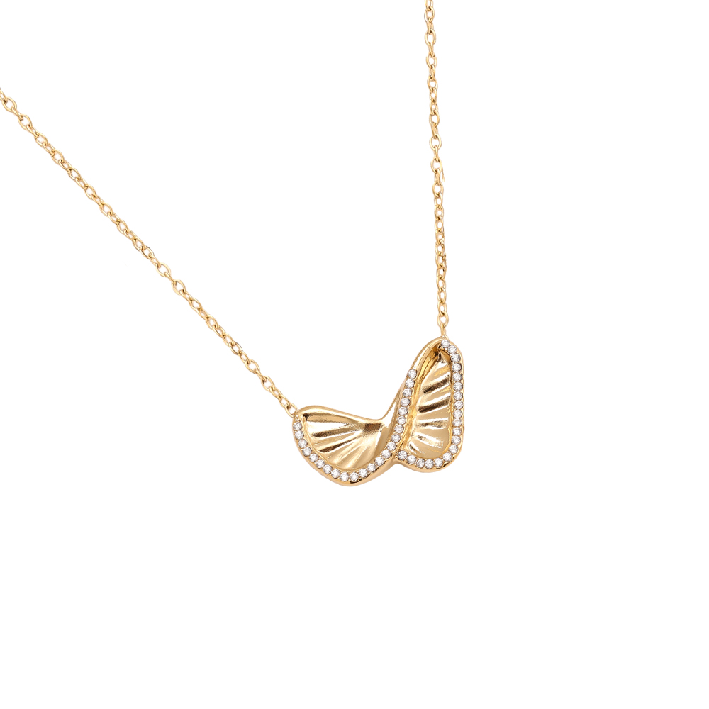 Edelstahl Halskette 40cm Like Diamond Butterfly