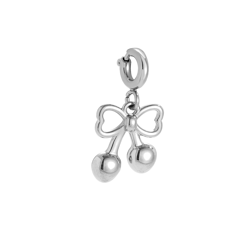 Edelstahl Pendant 12mm Spring Clasp Cute Cherry