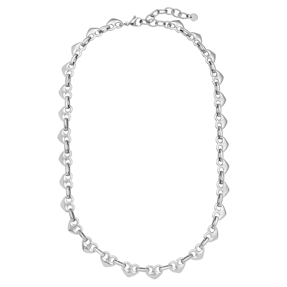 Edelstahl Halskette 45cm Heart Nose Chain