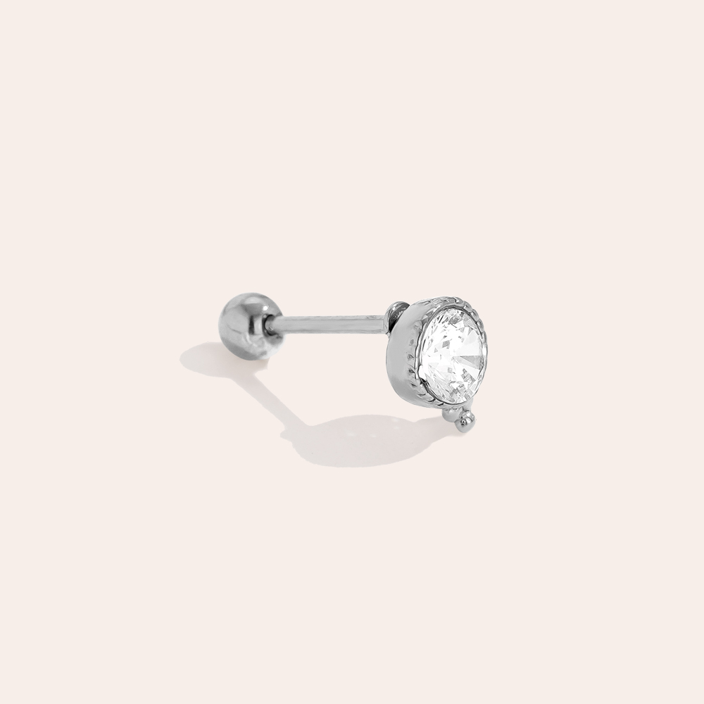 Edelstahl Piercing 4.7mm Diamond And Dots