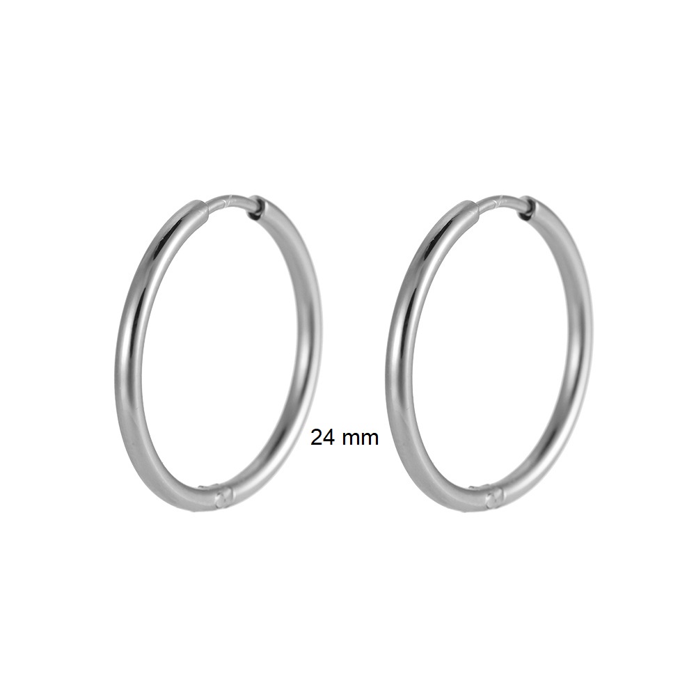 Edelstahl Ohrringe Fine Hoop