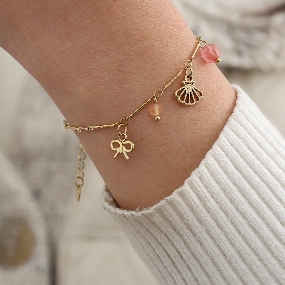 Edelstahl Armband 17cm Many Sweet Charms