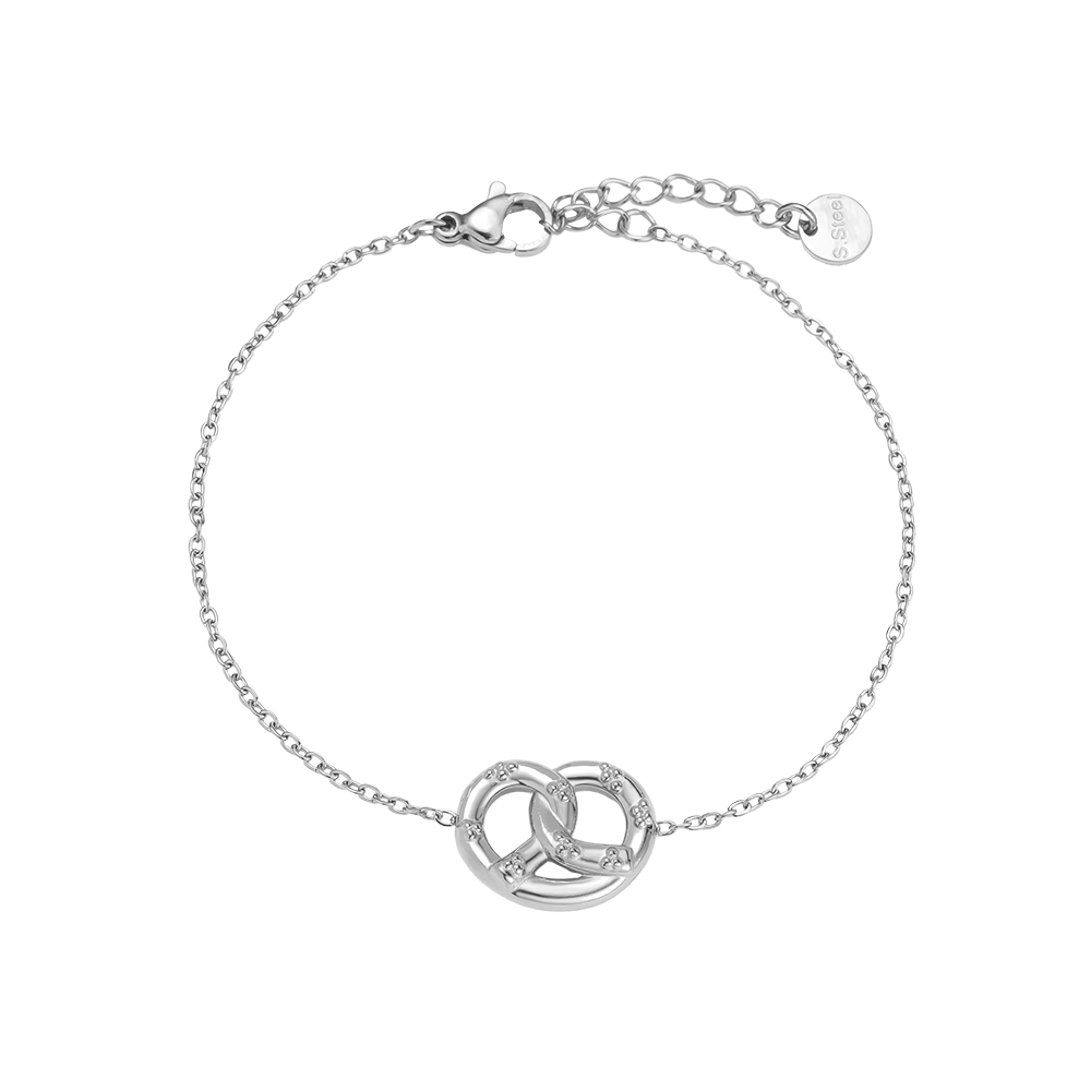 Edelstahl Armband 16cm Pretzel