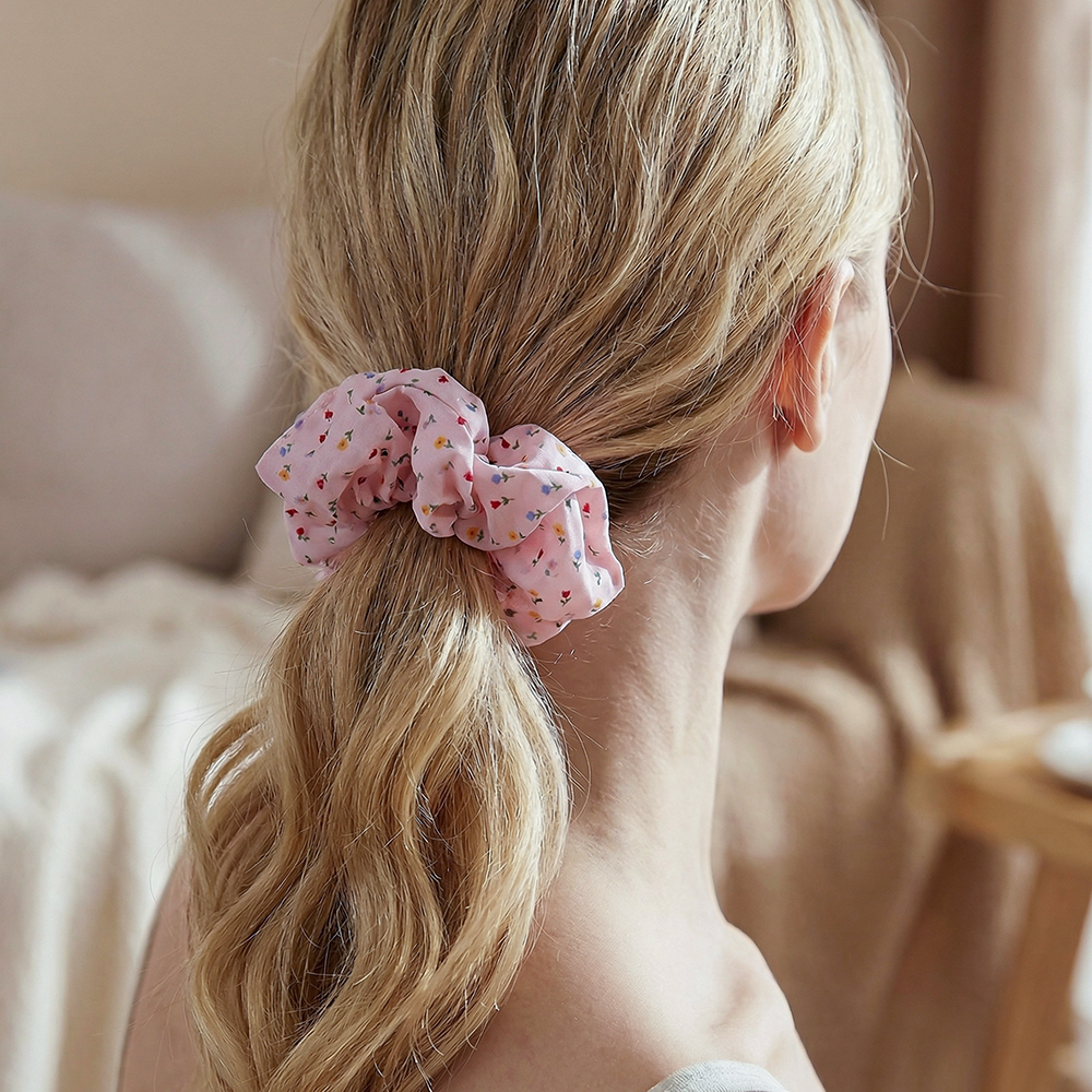13*70mm Kleine Blumen Scrunchie