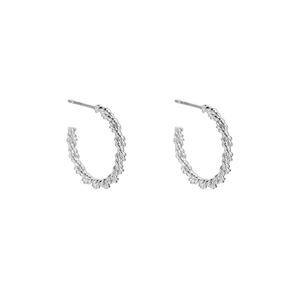 Vergoldete Ohrringe Double Twist