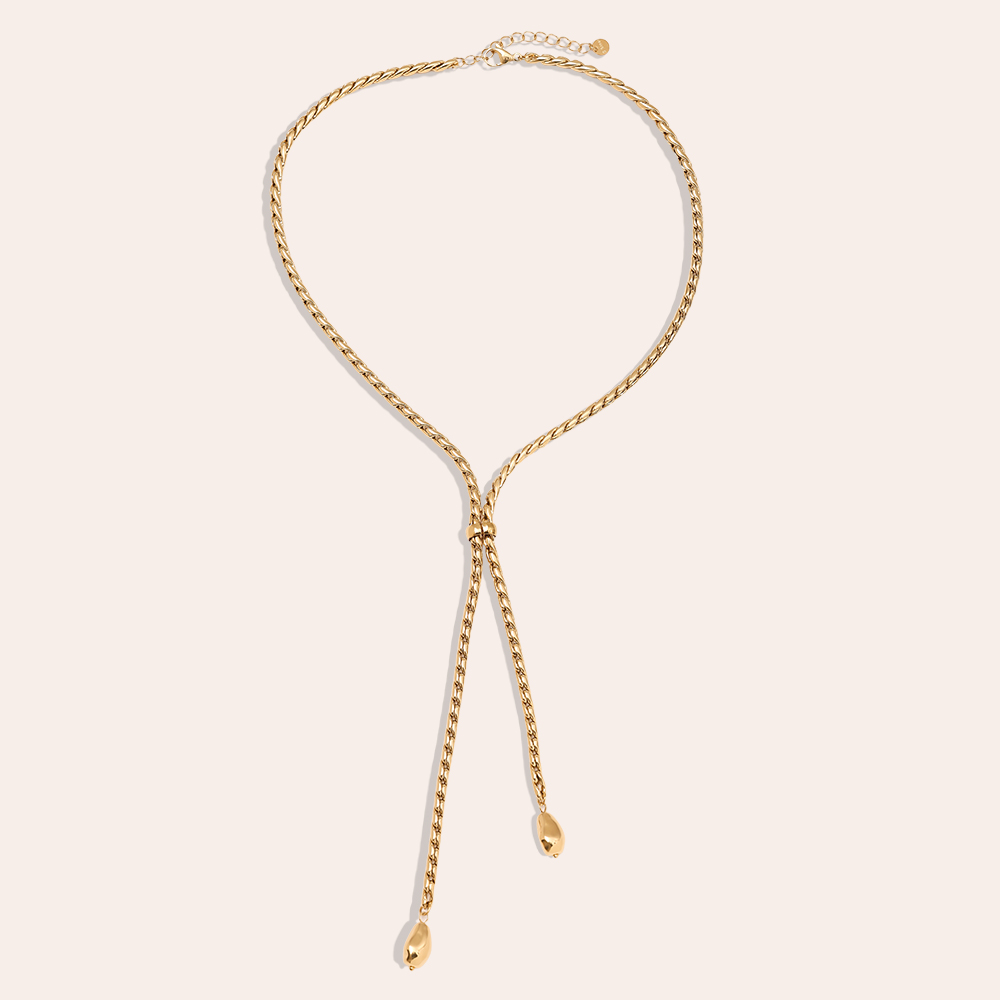 Edelstahl Halskette 44cm Chain With Drop