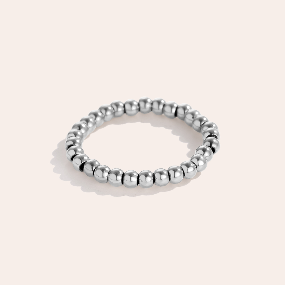 Edelstahl Ring 2mm Linsen Elastic