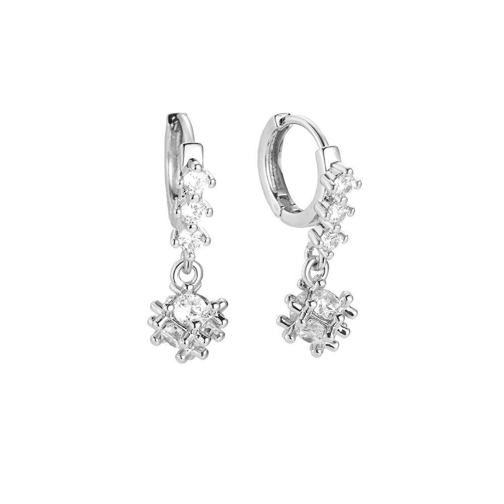 Eleganz Diamond Vergoldete Creole