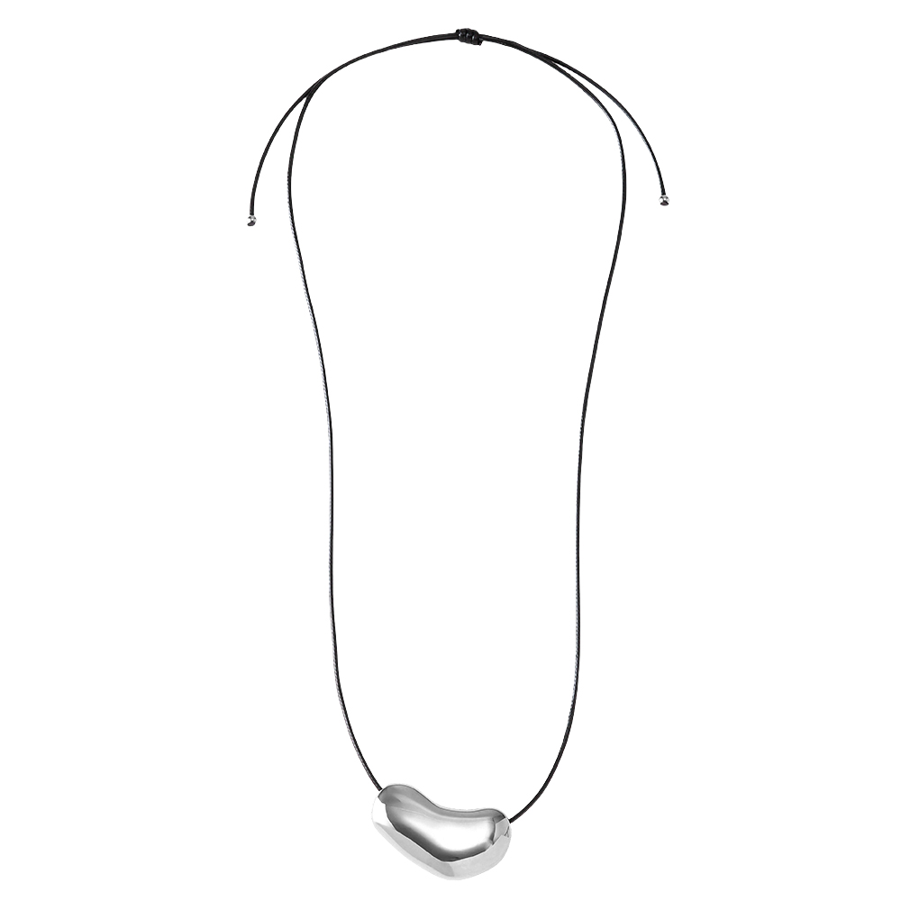 Edelstahl Halskette 90cm Organisch geformter