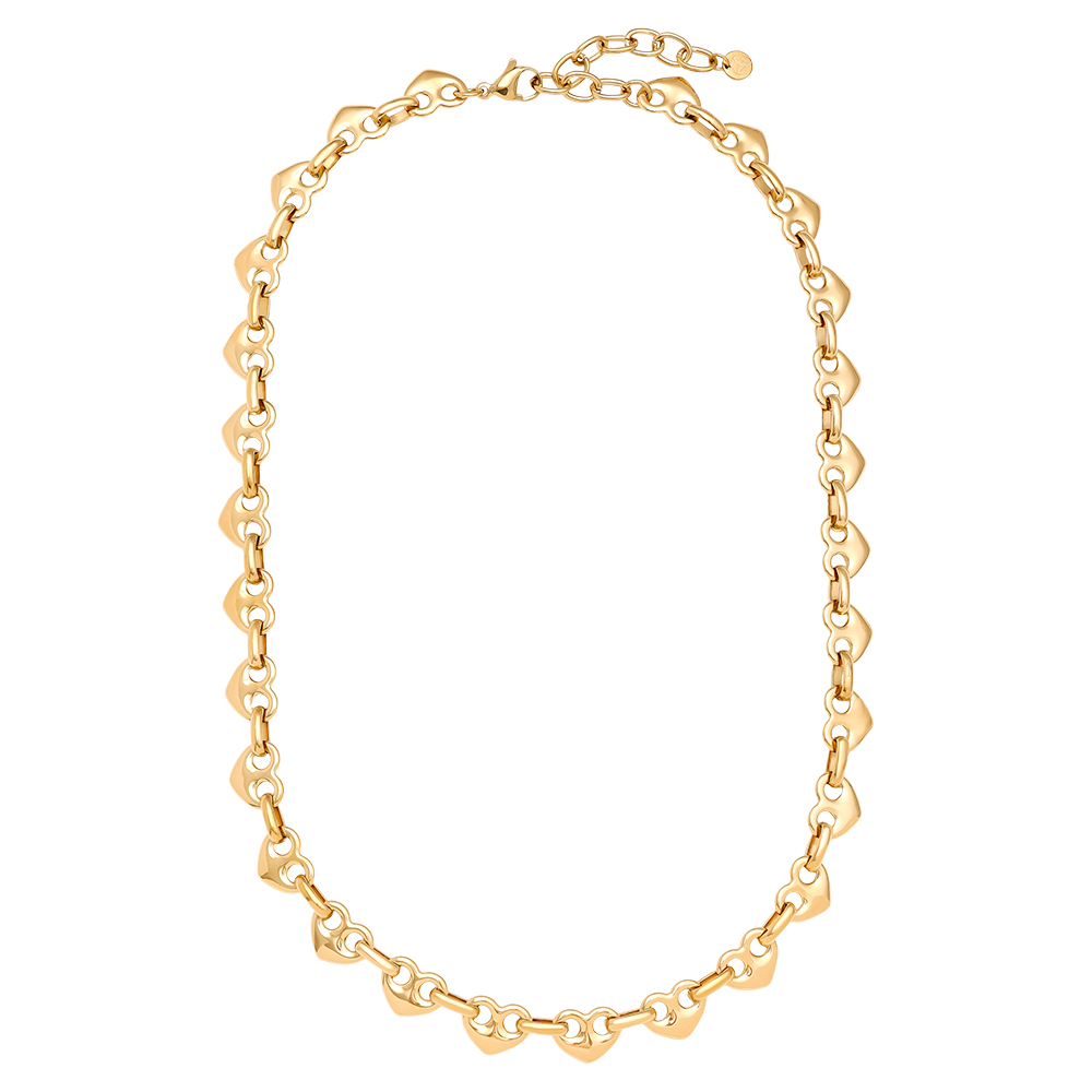 Edelstahl Halskette 45cm Heart Nose Chain
