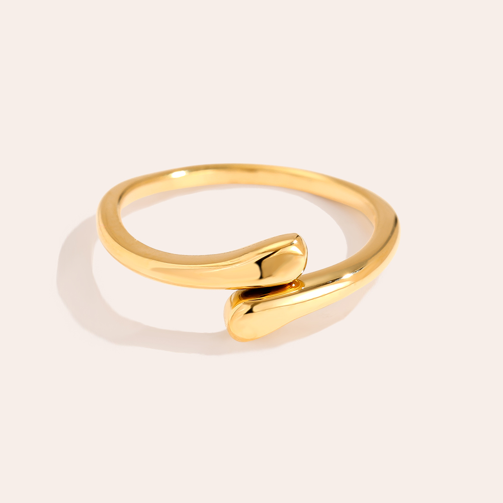 Edelstahl Ring Tiny Drops