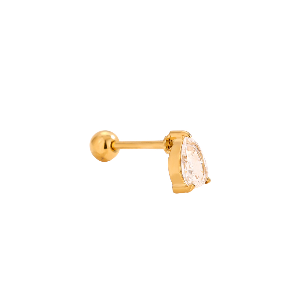 Edelstahl Piercing 6mm Mini Diamond Drop