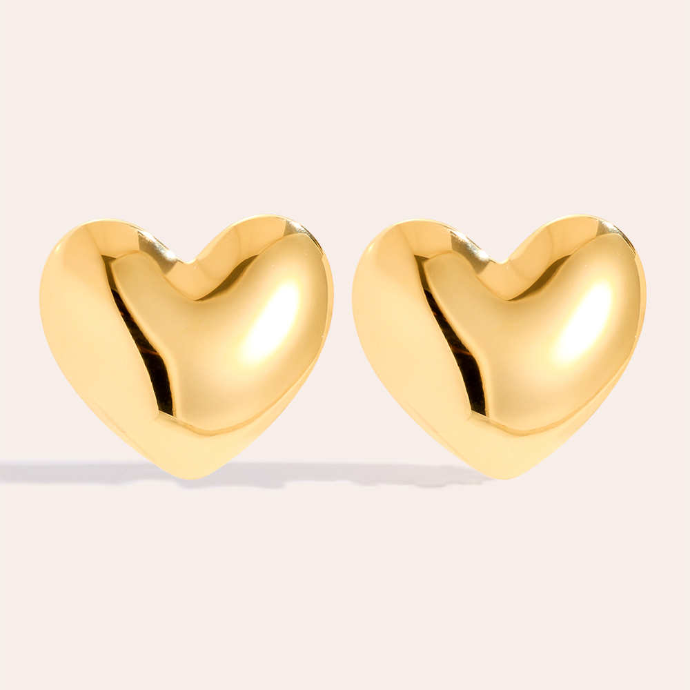 Edelstahl Ohrringe 25mm Right Heart