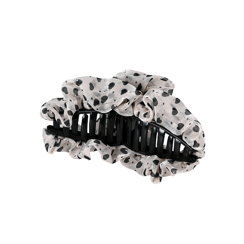 13cm Herzprint Weiße Haarklammer   