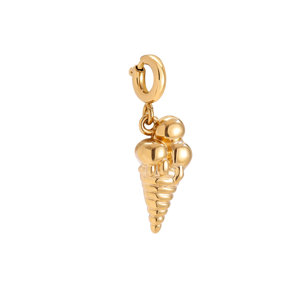 Edelstahl Pendant 23mm Spring Clasp Ice Cream