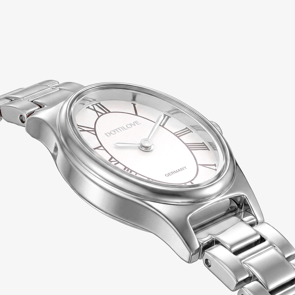 Edelstahl Uhr Tonneau