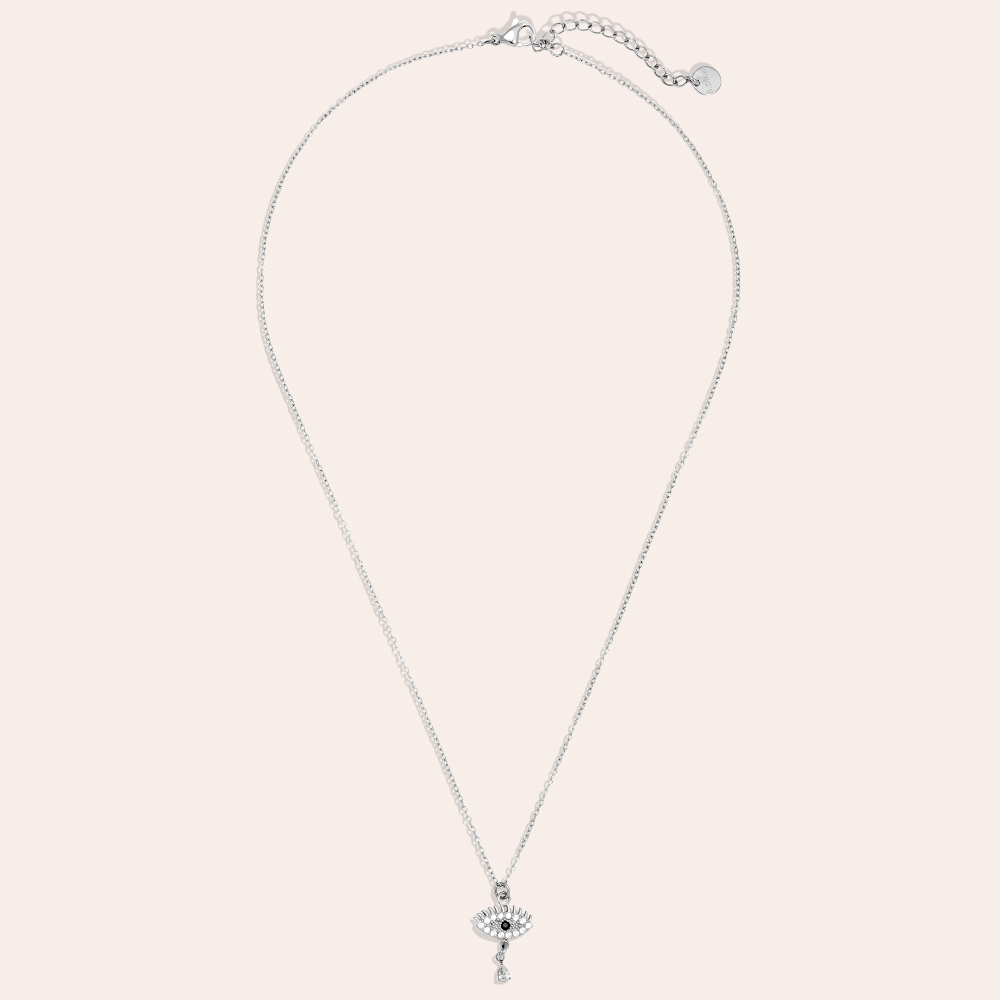 Edelstahl Halskette 39cm Diamond Eye