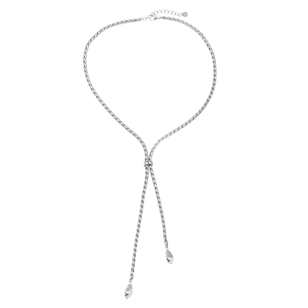 Edelstahl Halskette 44cm Chain With Drop