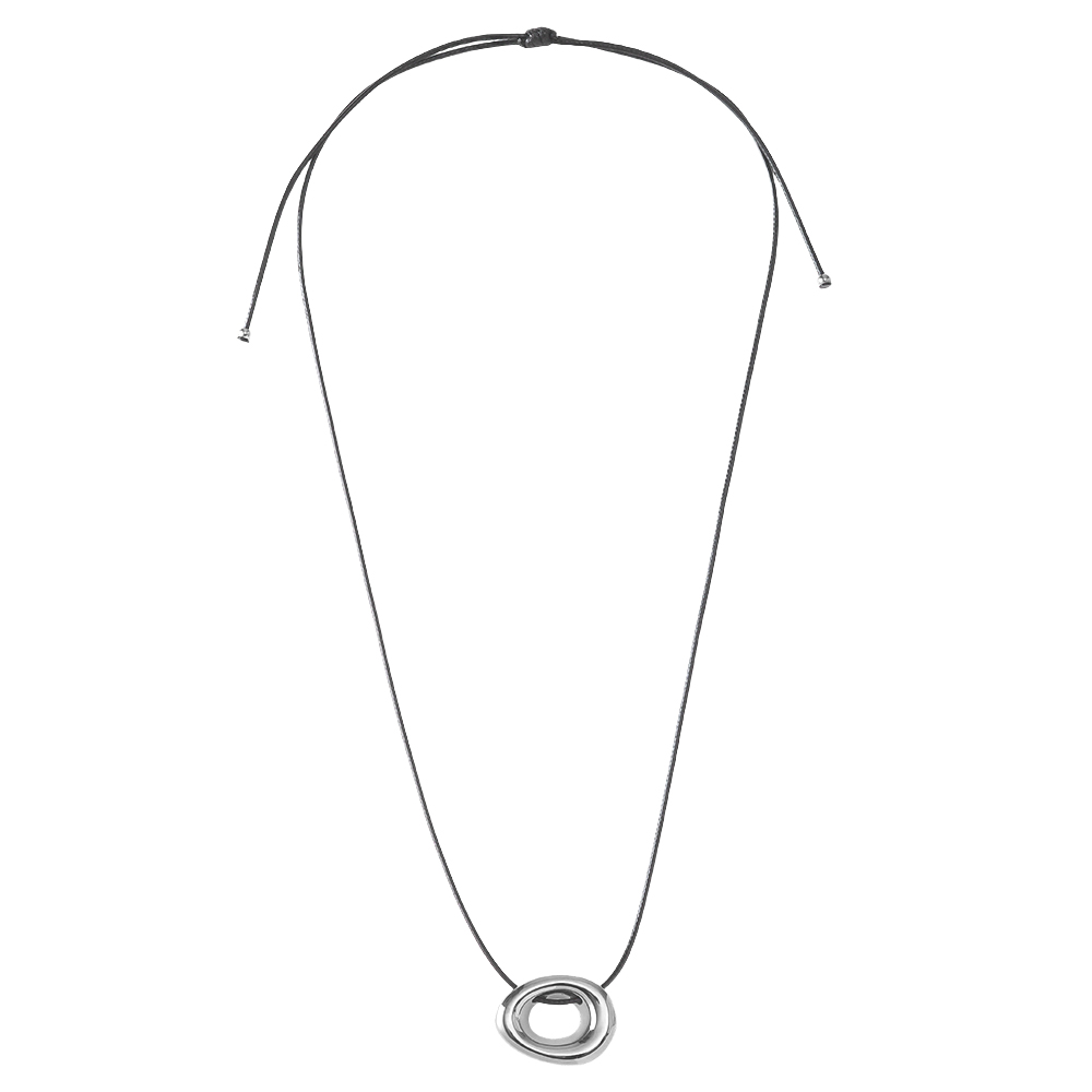 Edelstahl Halskette 90cm Hohlkreis