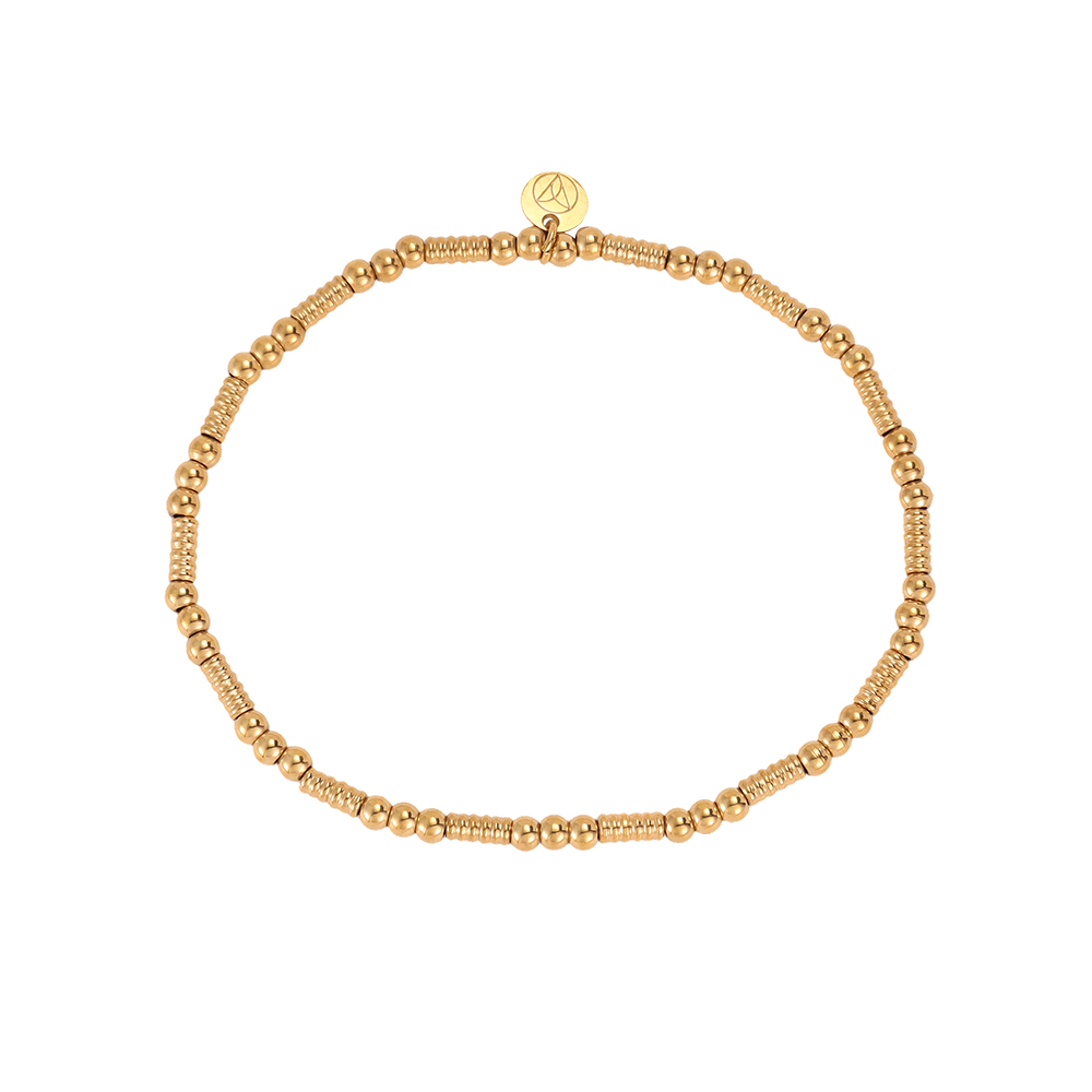 Edelstahl Armband Elastic Perlen und Röhrchen