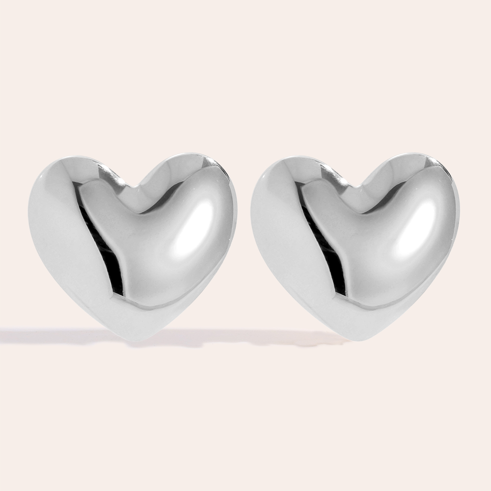 Edelstahl Ohrringe 25mm Right Heart