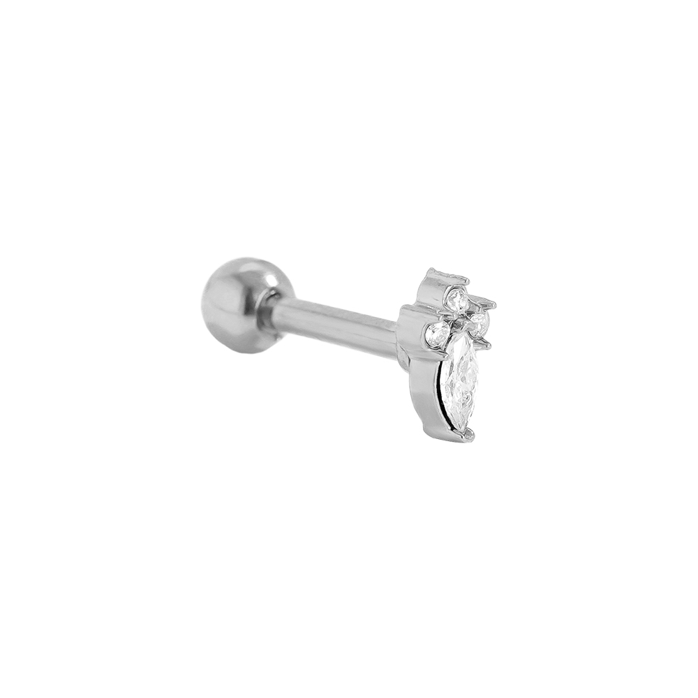 Edelstahl Piercing 5mm Mini Nice Diamond