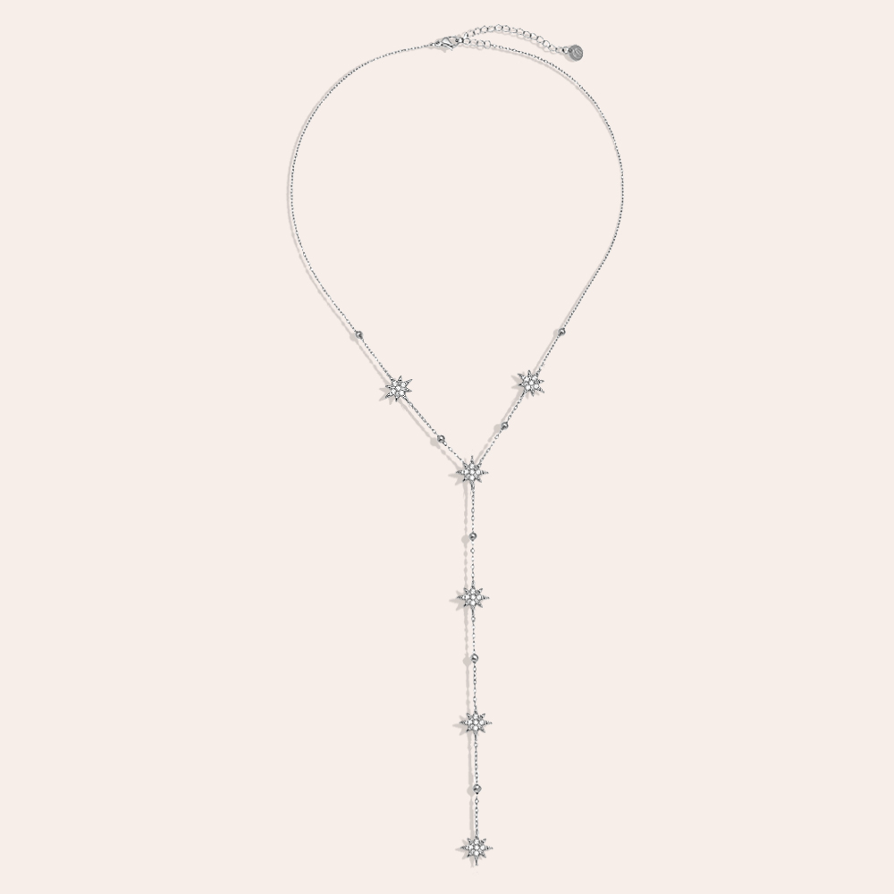 Edelstahl Halskette 39cm Diamond Mini Deco