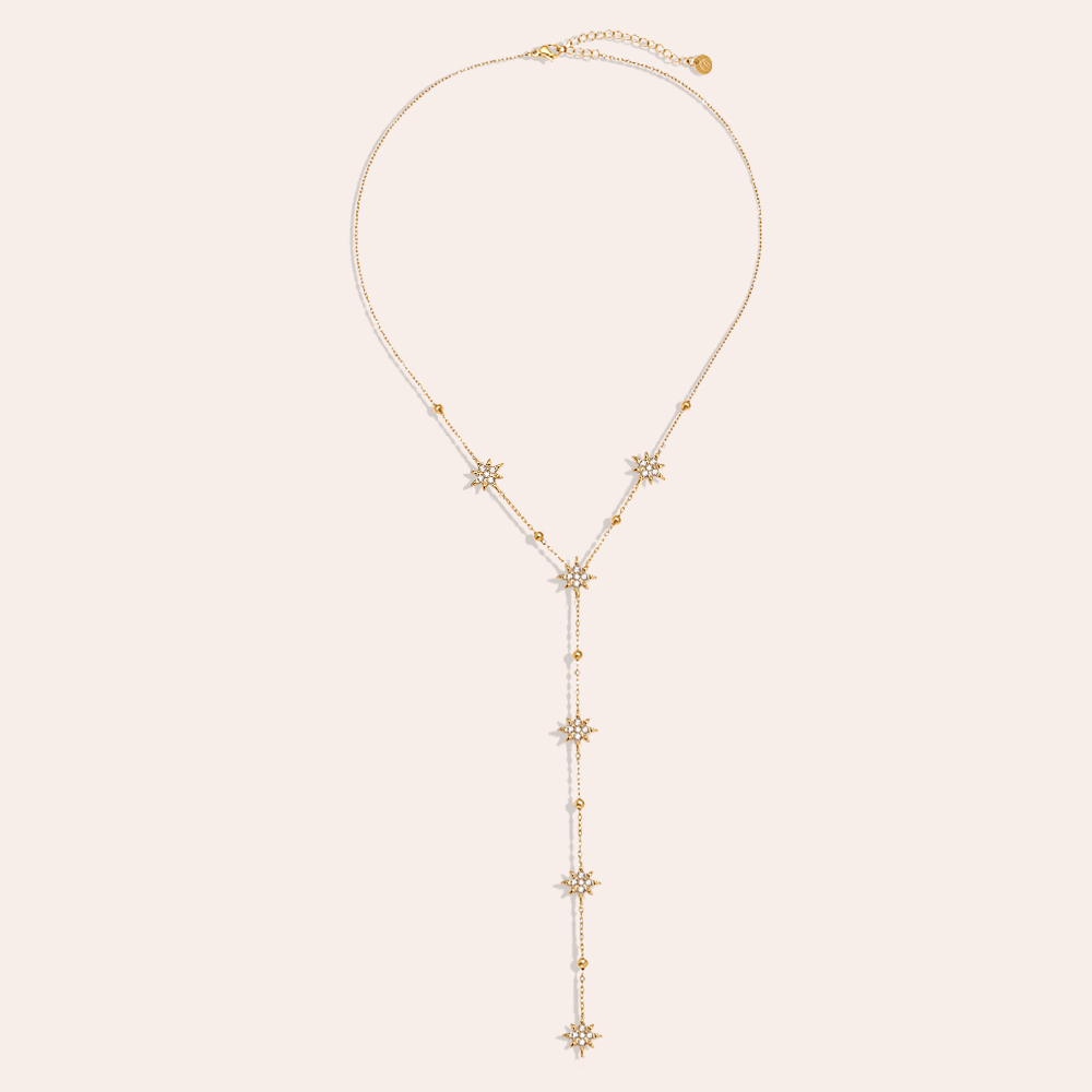 Edelstahl Halskette 39cm Diamond Mini Deco