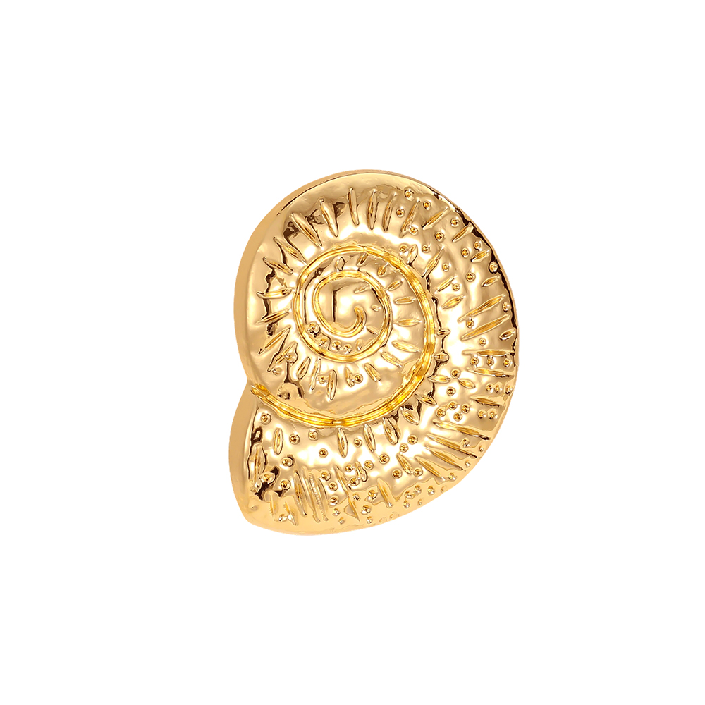 27mm Nautilus Zierknopf Brosche