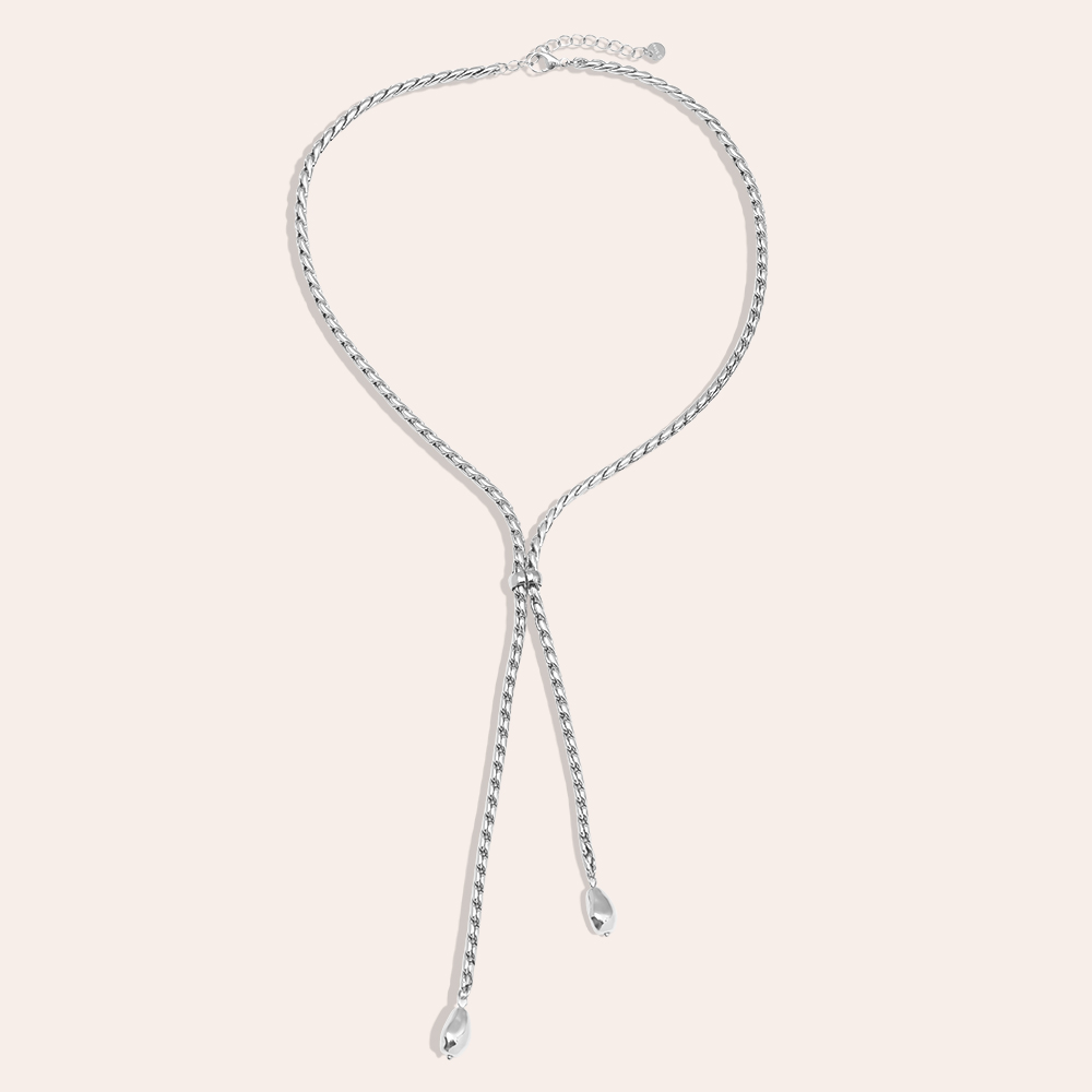 Edelstahl Halskette 44cm Chain With Drop