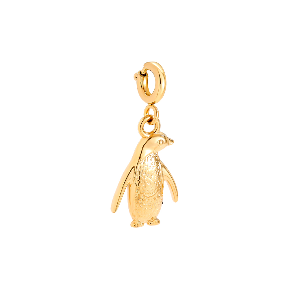 Edelstahl Pendant 1.6cm Spring Clasp Penguin