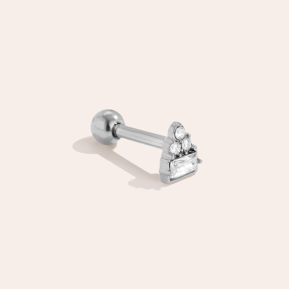 Edelstahl Piercing 5mm Mini Diamond Group
