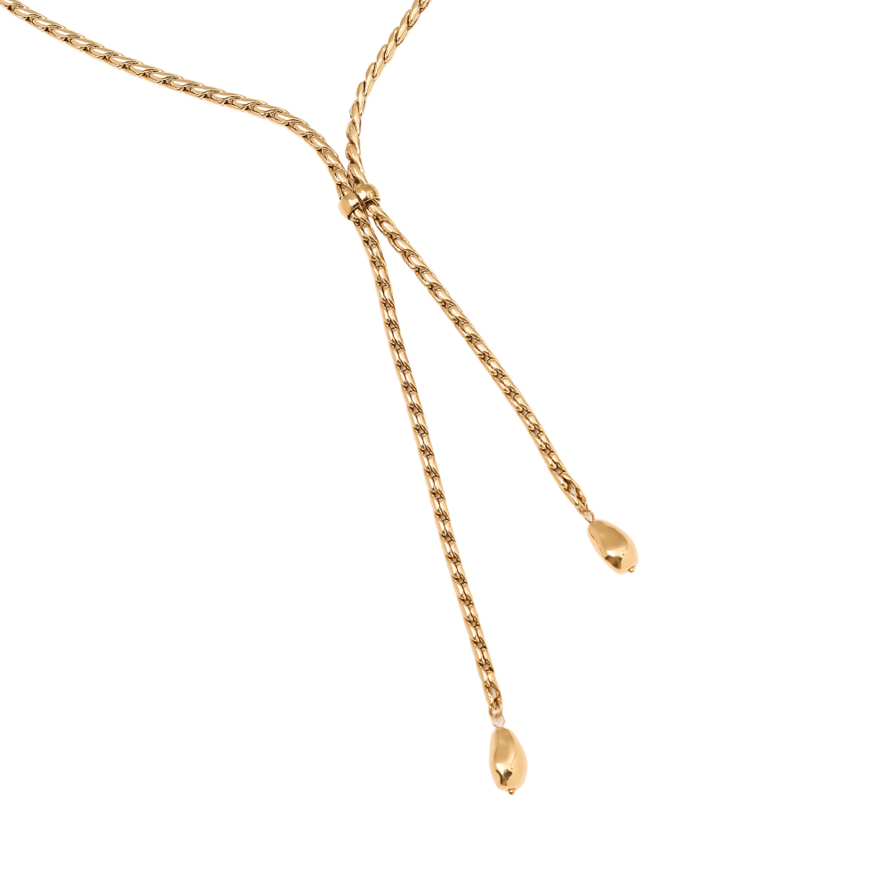 Edelstahl Halskette 44cm Chain With Drop