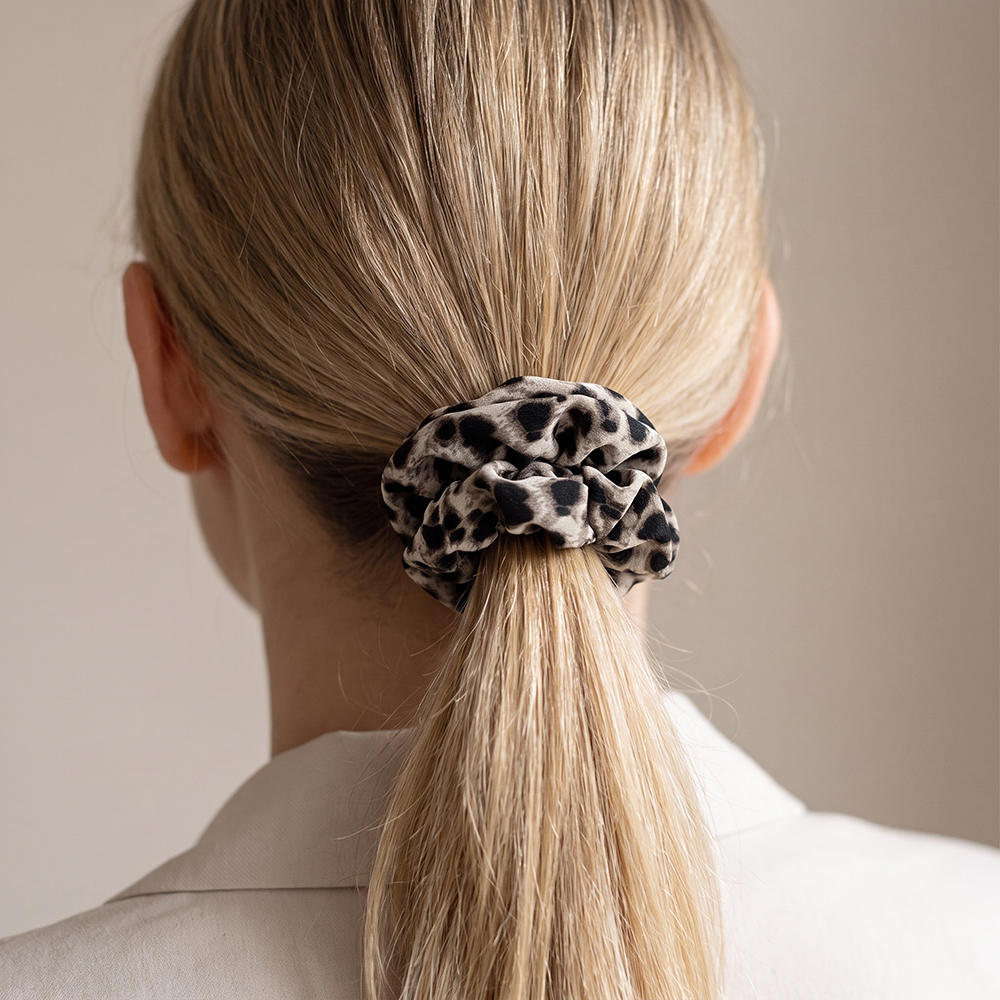 Schlicht Leopardenmuster Scrunchie  