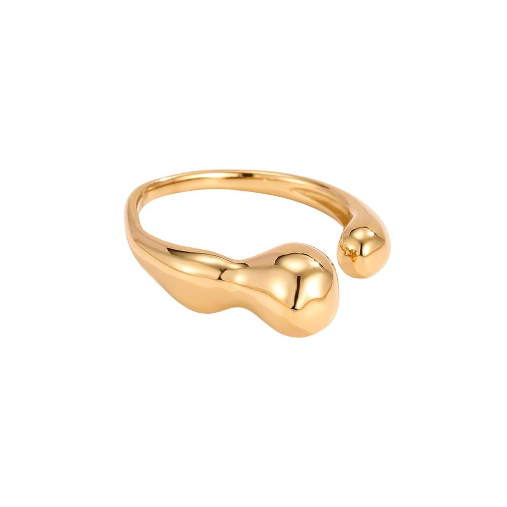 Edelstahl Ring Verstellbarer Knochenform