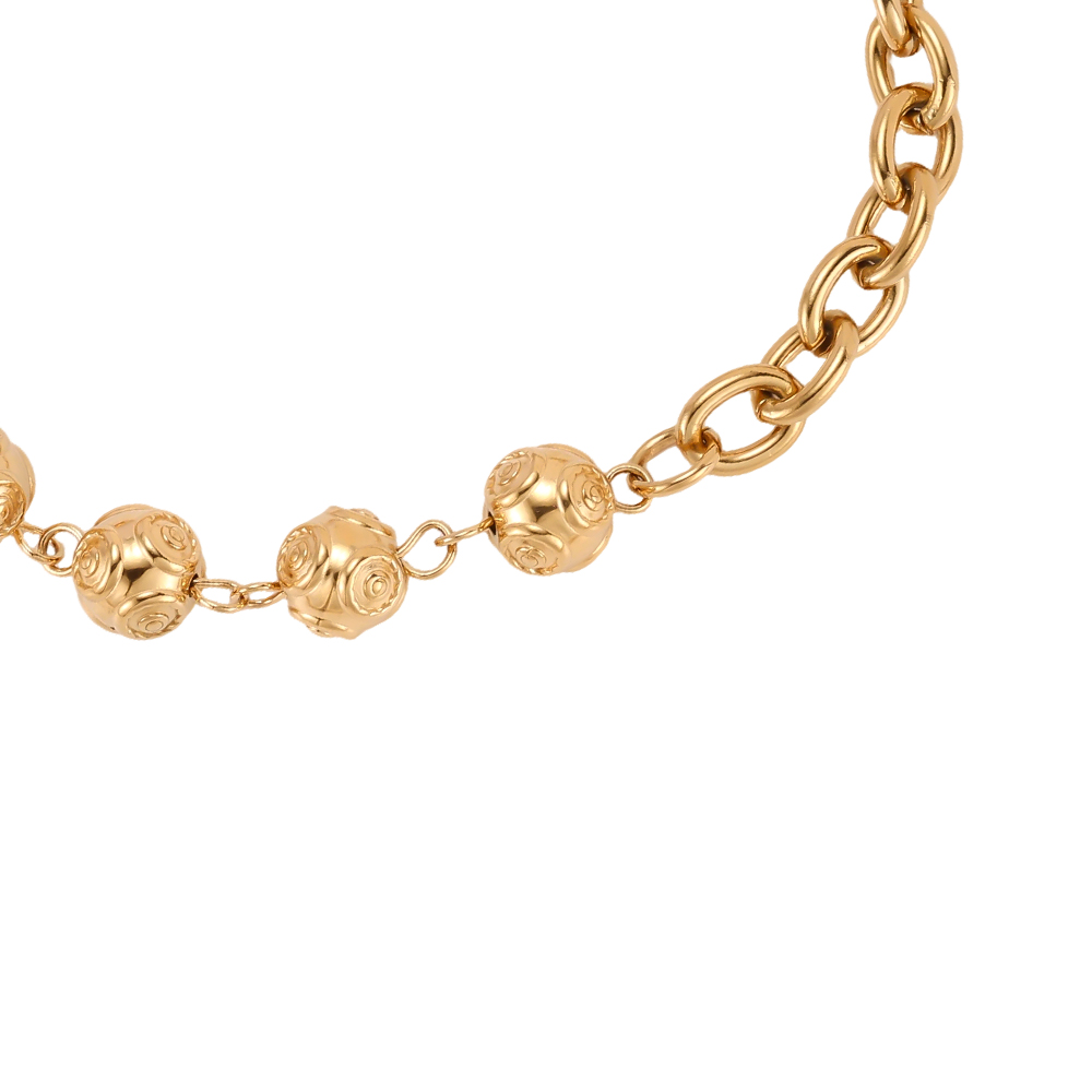 Edelstahl Armband 19cm Kugeln mit besonderem Design