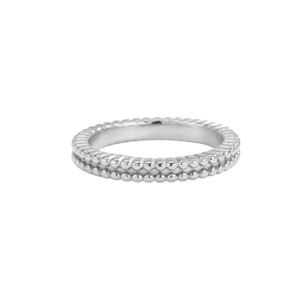 Edelstahl Ring Verstellbarer Mini Dot