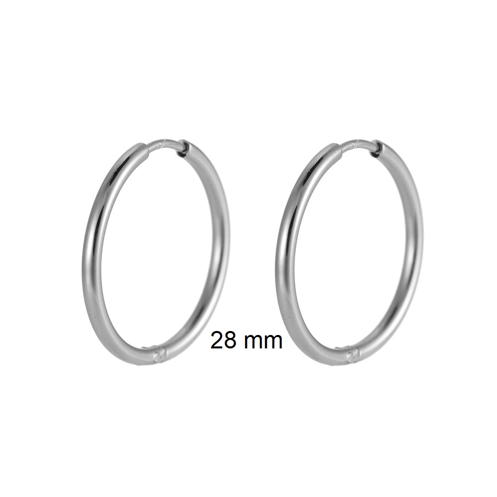 Edelstahl Ohrringe Fine Hoop