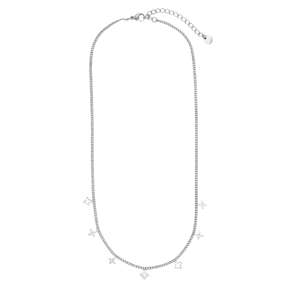 Edelstahl Halskette 38cm verschiedene Kleeblatt